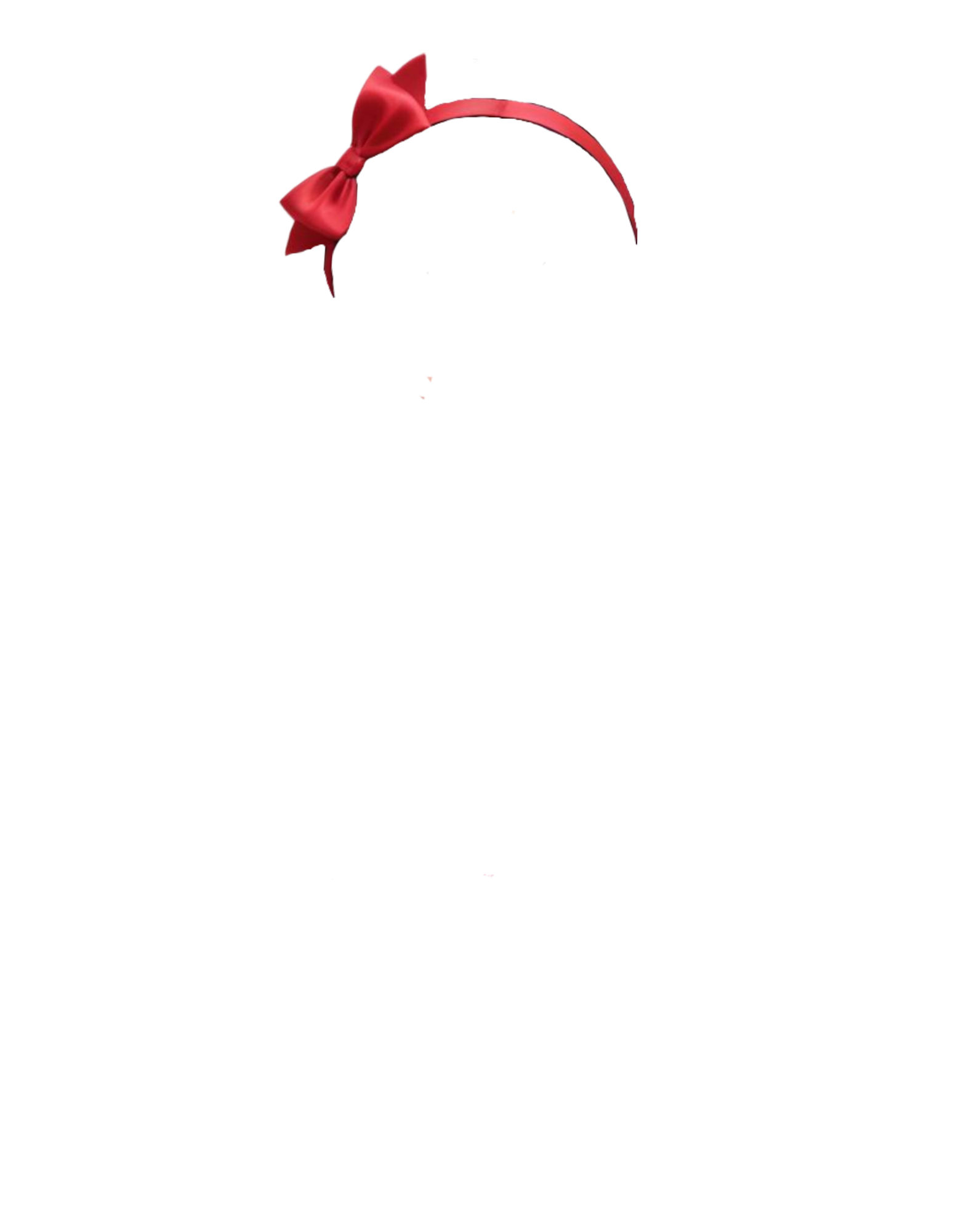 Red bow headband accessory
